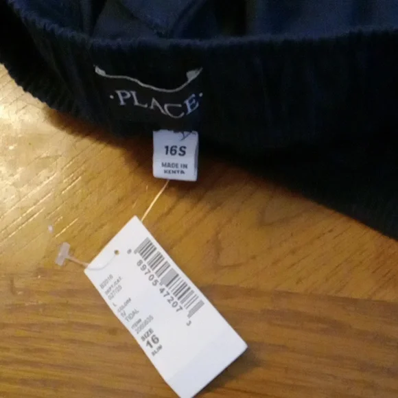 Children's Place Boys Navy Cargo Shorts Size 16S NWT - Picture 10 of 10